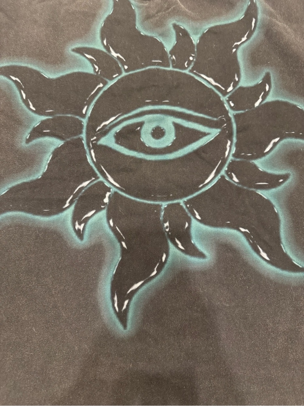 Godspeed Skull Military Graphic Tee NWT Oversized Washed Black Streetwear XL XXL - Picture 5 of 10